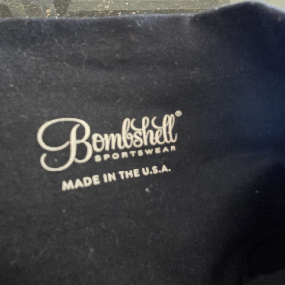 Bombshell Sportswear Kids Black Leggings with Colorful Stripes - Picture 8 of 9